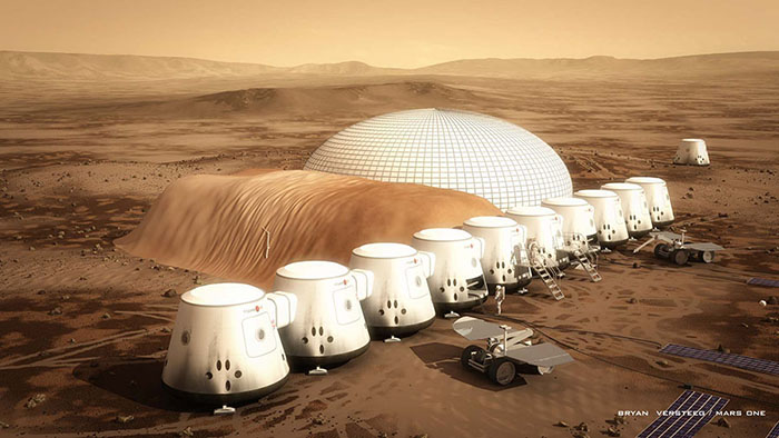 Inflatable Structures on Mars