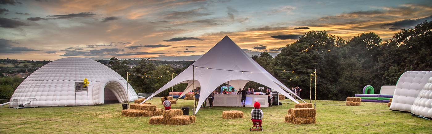 Corporate festival hosted by boutique events company Igloo Disco, for client Exercise 4 Less